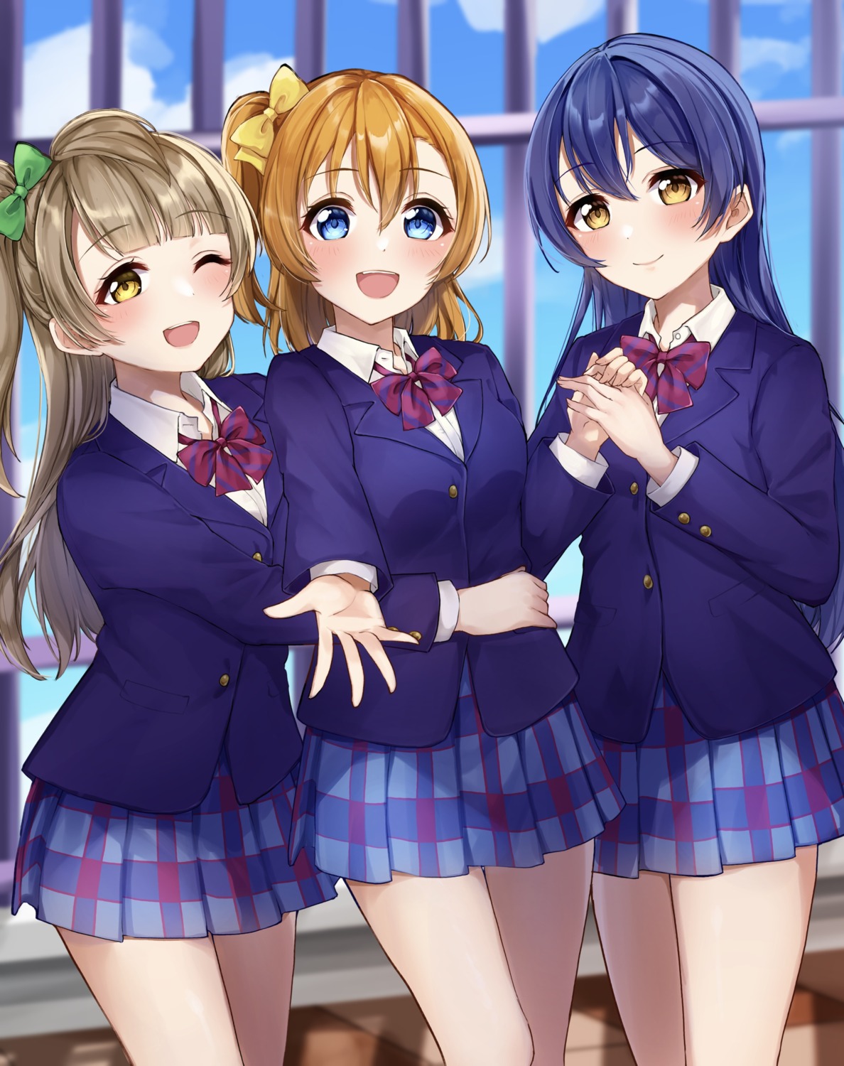 Love Live Kousaka Honoka Minami Kotori Sonoda Umi Seifuku Tagme Yande Re